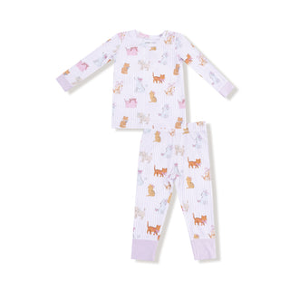 Angel Dear Long Sleeve Loungewear Set - Fancy Pets
Children's onesie with cat pattern on a white background
