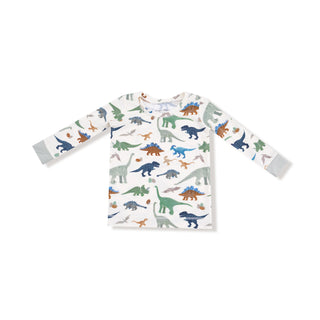 Angel Dear, Angel Dear Long Sleeve Loungewear Set - Washy Dinos - Basically Bows & Bowties