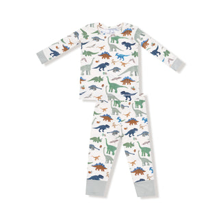 Angel Dear, Angel Dear Long Sleeve Loungewear Set - Washy Dinos - Basically Bows & Bowties