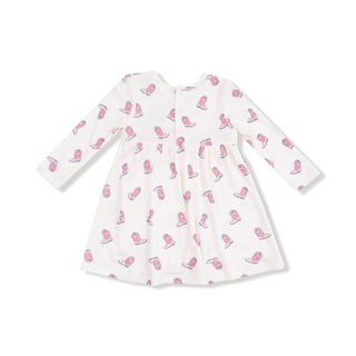 Angel Dear, Angel Dear Long Sleeve Simple Dress + Bloomer - Petite Cowgirl Boots - Basically Bows & Bowties