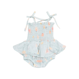 Angel Dear Muslin Smocked Bubble with Skirt - Pretty Seashells