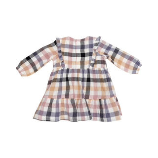 Angel Dear Ruffle Tiered Dress & Ribbed Legging Set - Harvest Plaid