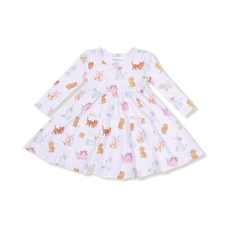 Angel Dear Twirly Long Sleeve Dress - Fancy Pets
Children's dress with animal pattern on a white background