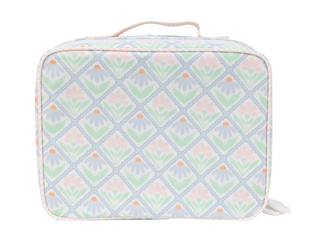 Apple of My Isla The Lunchbox - Pastel Floral Rectangular fabric case with floral pattern on a white background