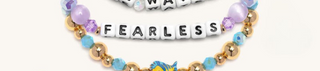 Fearless Little Words Project Bracelet - Disney Princess: Ariel
Set of Disney Princess-themed bracelets with colorful beads and charms on a white background.