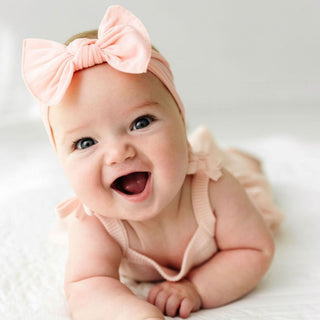 Baby Bling Classic Knot Headband - Seashell Pink