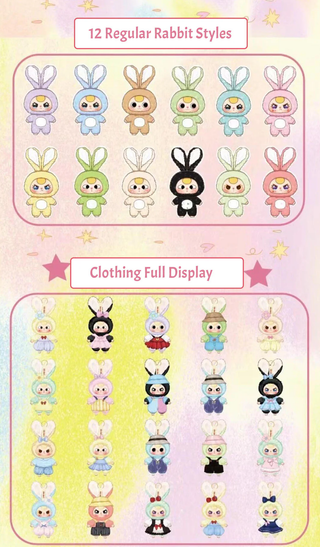 Baby Three Macaron Cute Bunny Plush Blind Box