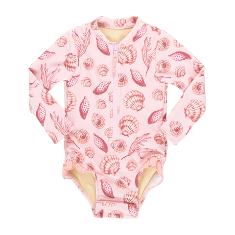 Pink Chicken Baby Girls Arden Suit - Pink Sea Shells
