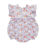 Pink Chicken Baby Girls Jennifer Bubble - Lavender Santas, Pink Chicken, All Things Holiday, cf-size-12-18-months, cf-size-18-24-months, cf-size-6-12-months, cf-type-bubble, cf-vendor-pink-ch