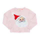 Pink Chicken Baby Girls Maude Sweater - Pink Santa, Pink Chicken, Big Girls Clothing, cf-size-12-18-months, cf-size-18-24-months, cf-size-6-12-months, cf-type-sweater, cf-vendor-pink-chicken,