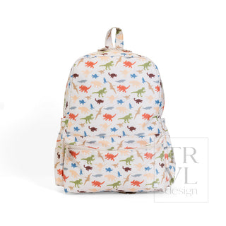 TRVL Designs Backpacker - Dino Roar
Backpack with colorful dinosaur pattern on a white background