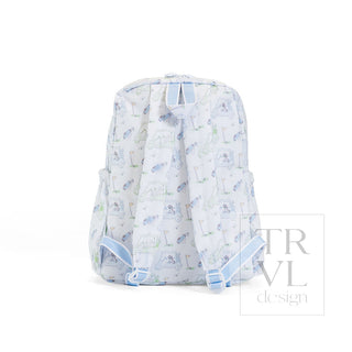 TRVL Designs Backpacker - Putt Putt
Backpack with a pattern on a white background