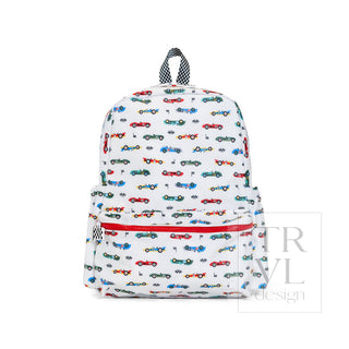 TRVL Designs Backpacker - Vroom
Backpack with car pattern on a white background