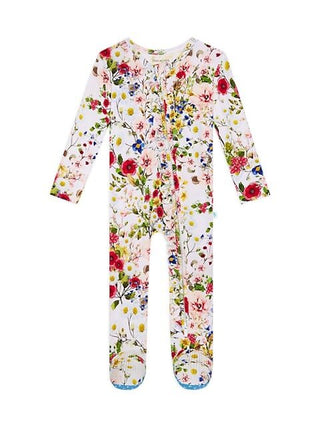 Posh Peanut Barbara Ruffled Zippered Footie, Posh Peanut, Barbara, Posh Peanut, Posh Peanut Footie, Posh Peanut Footie with Zipper, Posh Peanut Ruffled Zippered Footie, Posh Peanut Zippered F