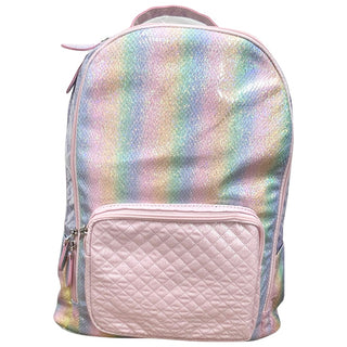 Bari Lynn Shimmer Rainbow Quilted Lavender w/Light Pink Backpack, Bari Lynn, Back Pack, Back to School, Backpack, Backpacks, Bari Lynn, Bari Lynn Back Pack, Bari Lynn Backpack, Bari Lynn Back