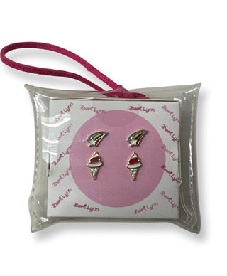 Bari Lynn Sterling Silver Earring Set - Ice Cream + Shooting Star, Bari Lynn, Bari Lynn, Bari Lynn Earrings, Bari Lynn Sterling Silver Earring Set, cf-vendor-bari-lynn, Earrings, ice cream, S