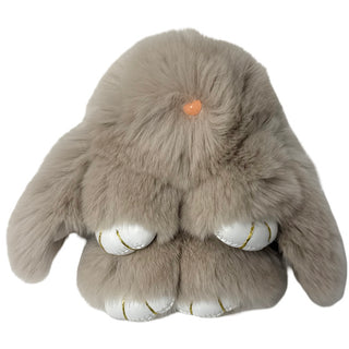 Basically Bows & Bowties, Faux Fur Bunny Keychain - Basically Bows & Bowties