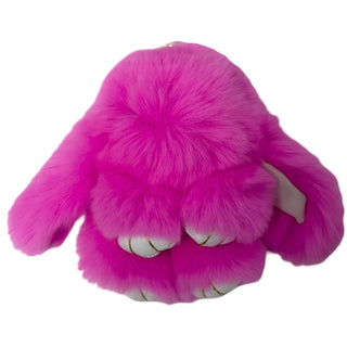 Basically Bows & Bowties, Faux Fur Bunny Keychain - Basically Bows & Bowties