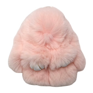 Basically Bows & Bowties, Faux Fur Bunny Keychain - Basically Bows & Bowties