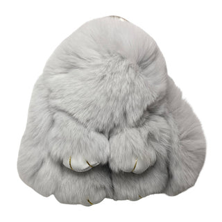 Basically Bows & Bowties, Faux Fur Bunny Keychain - Basically Bows & Bowties