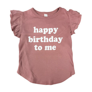 Benny and Ray Happy Birthday To Me Girl Ruffled Top