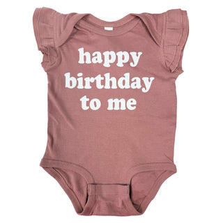 Benny and Ray Happy Birthday To Me Girl Ruffled Top