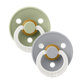 BIBS Pacifier 2 Pack Glow - Sage Glow / Cloud Glow, BIBS, BIBS, BIBS BPA-Free Natural Rubber Baby Pacifier, Bibs Classic Pacifier, BIBS Glow, BIBS Glow in the Dark, BIBS Nightime, BIBS Pacifi