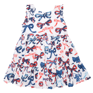 Pink Chicken Girls Kelsey Dress - Red White and Bows