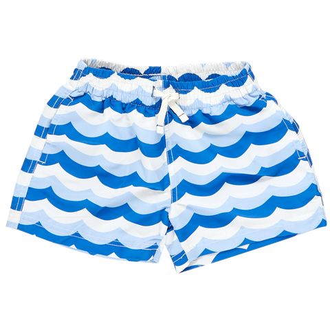 Blue Rooster Boys Swim Trunk - Ocean Waves