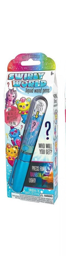 Swirly World Liquid Wand Pen - Metallic Mystery, Bright Stripes, Bright Stripes Swirly World Liquid Wand Pen, Light Up Liquid Pen, Pen, Swirly World, Swirly World Liquid Wand Pen, Pen - Basic