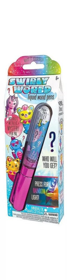 Swirly World Liquid Wand Pen - Metallic Mystery, Bright Stripes, Bright Stripes Swirly World Liquid Wand Pen, Light Up Liquid Pen, Pen, Swirly World, Swirly World Liquid Wand Pen, Pen - Basic