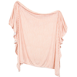 Lou Lou and Company Swaddle Blanket - Brynn
Pink and white striped off-shoulder top on a white background
