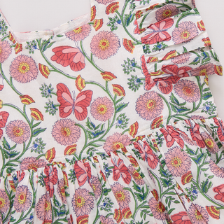Pink Chicken Girls Elsie Dress - Butterfly Vines