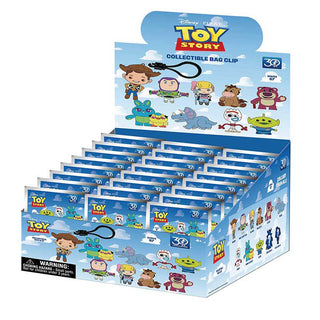 Toy Story collectible bag clip keychain by Thin Air Brands featuring a colorful character design on a plastic clip.