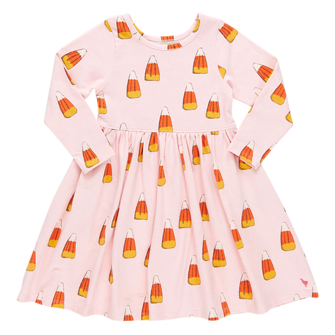 Pink Chicken Girls Organic Steph Dress - Candy Corn, Pink Chicken, Big Girls Clothing, Candy Corn, cf-size-3y, cf-type-dress, cf-vendor-pink-chicken, Dress, Dress for Girls, Dresses for Girls