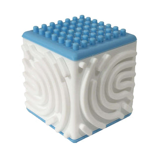 Watchitude Silly Tube Cube toy with colorful, flexible rubber design for squeezing and twisting fun.
