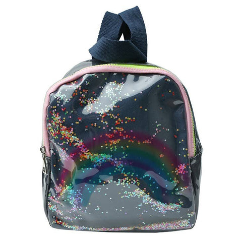 Sparkle Sisters Rainbow Mini Backpack - Navy, Sparkle Sisters, cf-type-handbags, cf-vendor-sparkle-sisters, Mini Backpack, Navy, Rainbow, Rainbow Mini Backpack, Rainbows, Sparkle Sisters by C