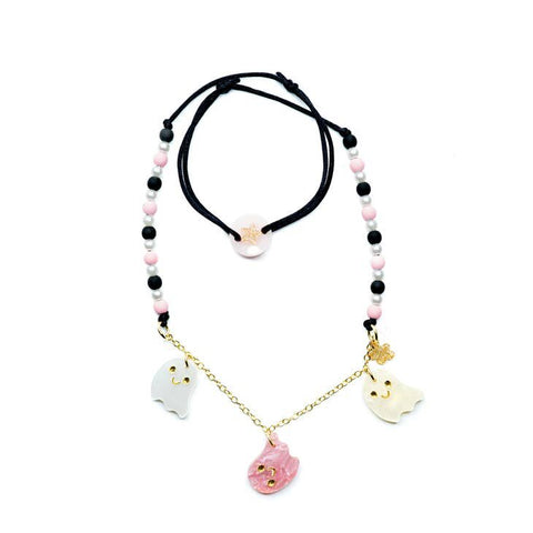 Lilies & Roses Pearlized Ghosts Necklace
