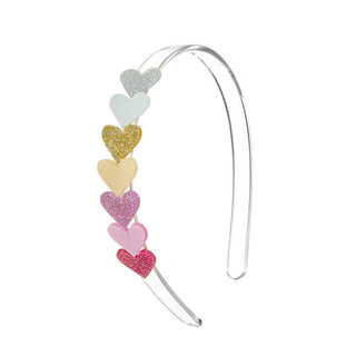 Lilies & Roses Centipede Heart Pearl Shades Headband, Lilies & Roses, Acrylic Headband, Heart Headband, Lilie & Roses, Lilie & Roses Headband, Lilies & Roses Centipede Heart Headband, Lilies 