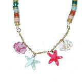 Lilies & Roses Seashells Pearlized Necklace, Lilies & Roses, cf-type-necklaces, cf-vendor-lilies-&-roses, Easter Basket Ideas, EB Girls, Lilies & Roses, Lilies & Roses Necklace, Lilies and Ro