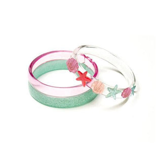 Lilies & Roses 3pc Bangle Set - Seashells Pearlized, Lilies & Roses, Bracelet, Bracelet Set, Bracelets, Lilies & Rose, Lilies & Rose 3pc Bangle Set, Lilies & Roses 3pc Bangle Set, Lilies & Ro