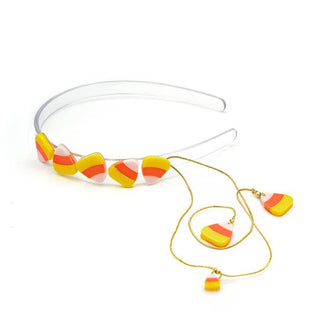 Lilies & Roses Halloween Charm Headband - Candy Corn, Lilies & Roses, Acrylic Headband, Acryliic, Boo Basket, Candy Corn, Halloween, Halloween Headband, Lilie & Roses, Lilies & Roses Hallowee