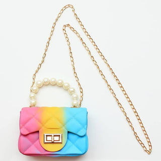 Sparkle Sisters Rainbow Tie Dye Jelly Purse, Sparkle Sisters, Handbag, Jelly Bag, Purse, Rainbow, Rainbow Tie Dye, Rainbows, Sparkle Sisters by Couture Clips, Sparkle Sisters Handbag, Sparkle