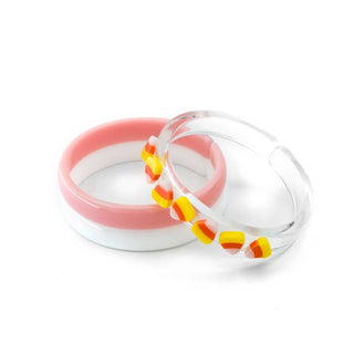 Lilies & Roses 3pc Bangle Set - Candy Corn, Lilies & Roses, Boo Basket, Bracelet, Bracelet Set, Bracelets, Candy Corn, cf-type-bracelets, cf-vendor-lilies-&-roses, Halloween, Lilies & Rose, L