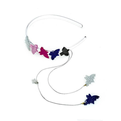 Lilies & Roses Halloween Charm Headband - Bats, Lilies & Roses, Acrylic Headband, Acryliic, Bat, Boo Basket, cf-type-headband, cf-vendor-lilies-&-roses, Halloween, Halloween Headband, Lilie &