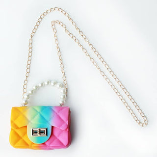 Sparkle Sisters Rainbow Tie Dye Jelly Purse, Sparkle Sisters, Handbag, Jelly Bag, Purse, Rainbow, Rainbow Tie Dye, Rainbows, Sparkle Sisters by Couture Clips, Sparkle Sisters Handbag, Sparkle