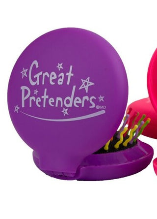 Collapsing Hair Brush with Mirror, Great Pretenders, Camp, Camp gear, Camp Gift, Camp Gifts, cf-type-hair-brush, cf-vendor-great-pretenders, Collapsing Hair Brush, Gift, Gift for Camp, gifts 