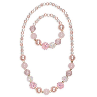 Great Pretenders Pinky Pearl Necklace & Bracelet Set, Great Pretenders, cf-type-jewelry-sets, cf-vendor-great-pretenders, Creative Education, EB Girls, Great Pretenders, Great Pretenders Neck