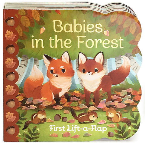 Babies in the Forest Lift A Flap Board Book, Cottage Door Press, Babies in the Forest, Board Book, Book, Books, Books for Children, cf-type-print-books, cf-vendor-cottage-door-press, Children