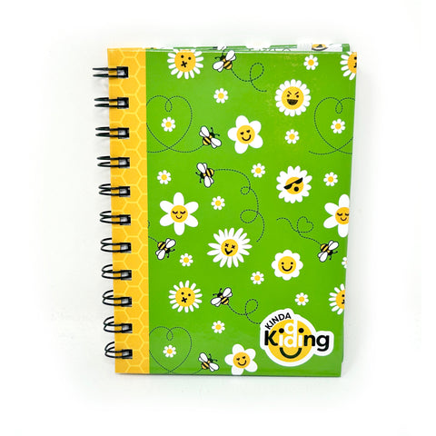Kinda Kidding Crazy Daisy Spiral-Bound Notebook, Kinda Kidding, cf-type-notebooks-&-notepads, cf-vendor-kinda-kidding, Crazy Diasy, Daisies, Daisy, Kinda Kidding, Notebook, Notepad, Spiral No